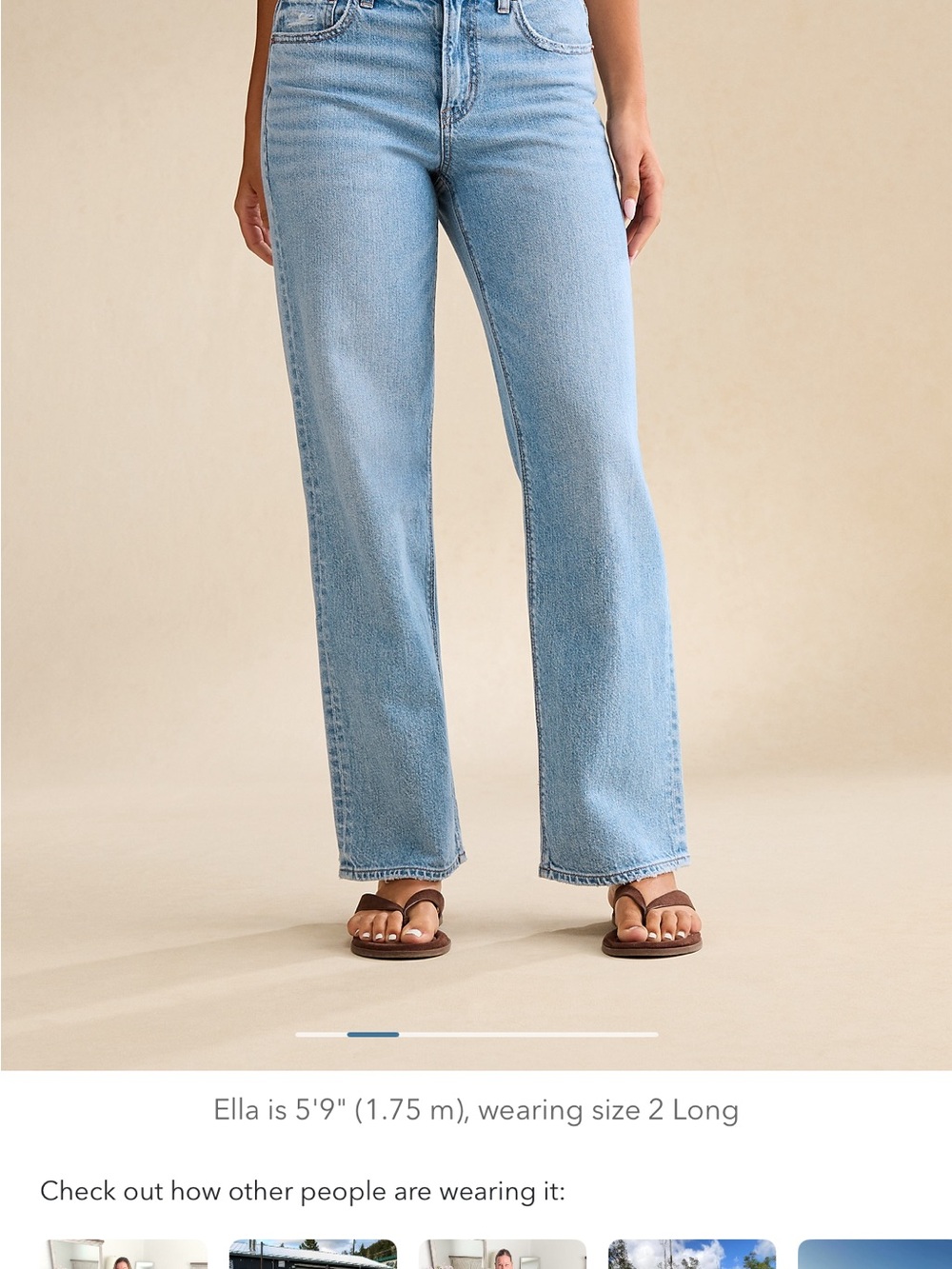 American Eagle Outfitters Light Blue High-Rise Straight Jeans